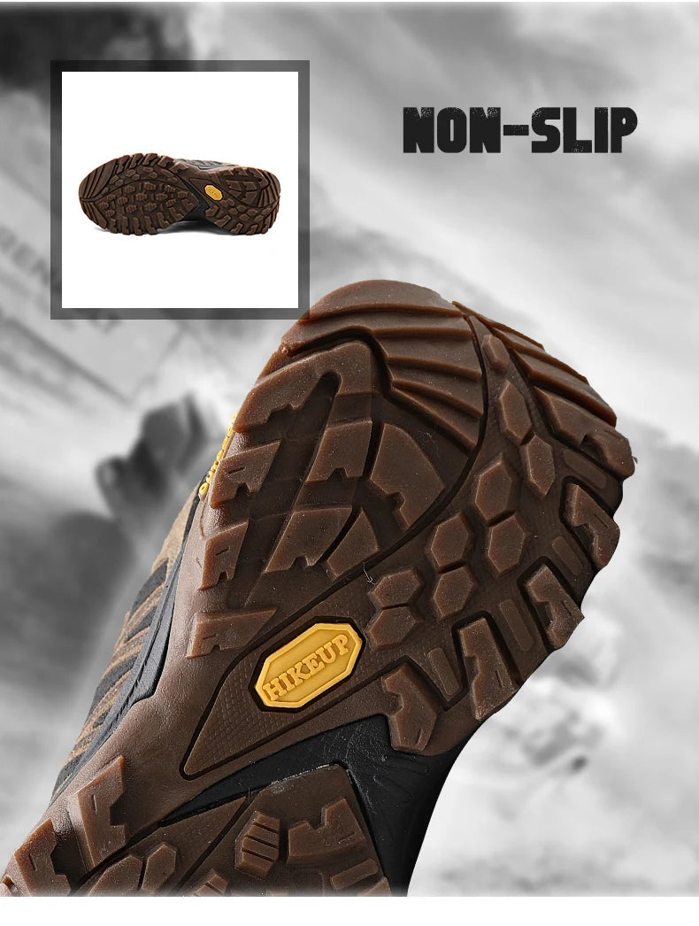 Hikeup Scarpe Trekking Da Uomo Traspiranti Con Lacci Ammortizzate Per Esterno E Arrampicata