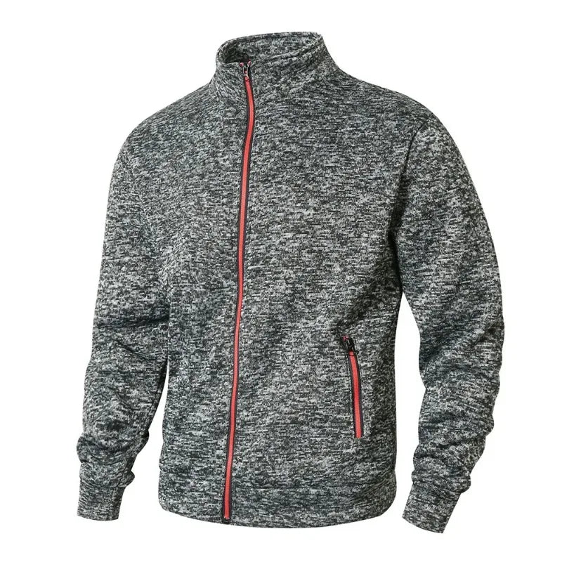 Felpe Da Uomo Autunnali Con Cerniera Cardigan Cappotti Manica Lunga Da Esterno Streetwear Dolcevita Oversize Caldo