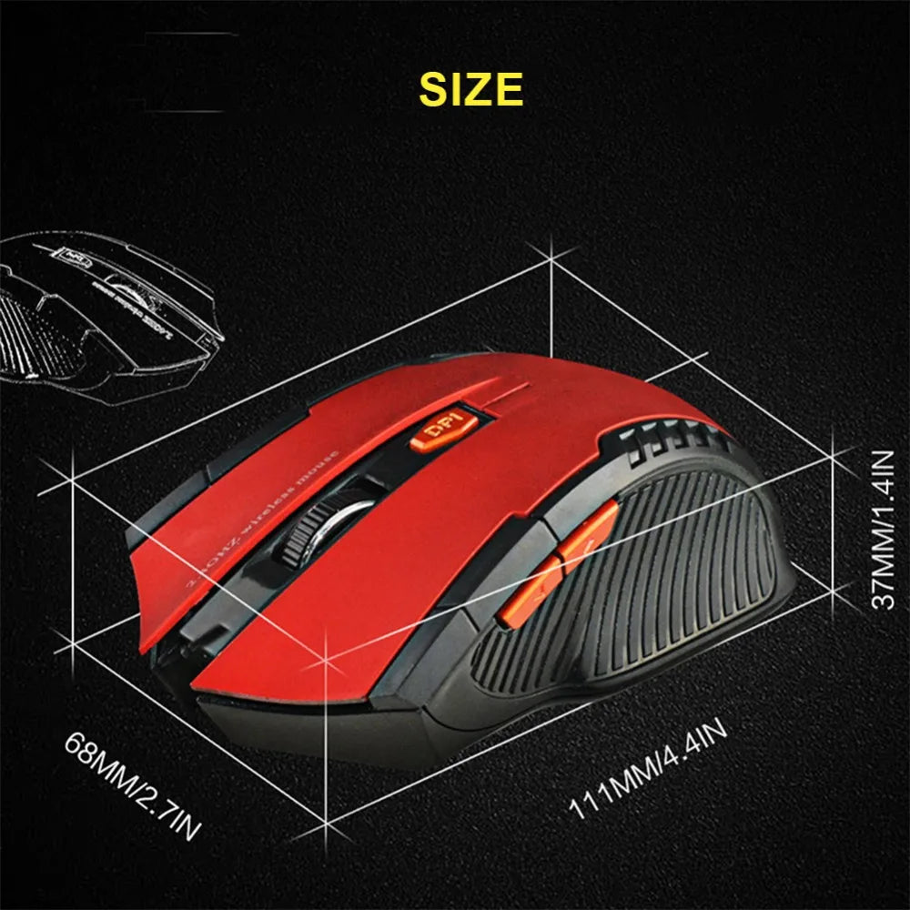 113 Mouse wireless Mouse ottico wireless da 2,4 GHz con ricevitore USB Mouse wireless portatile a 6 pulsanti per laptop