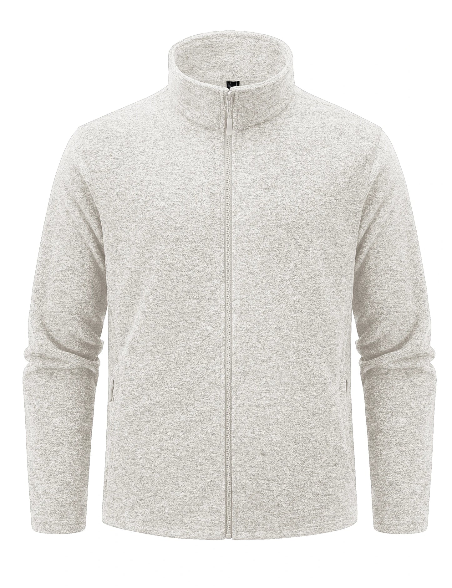 Giacche In Pile Leggere Uomo Con Colletto Alla Coreana Zip Intera Primaverile Sportiva Con Tasche Capispalla