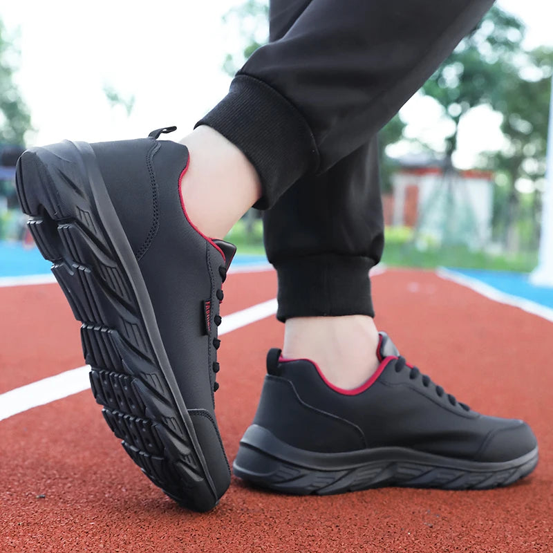 Scarpe Da Uomo In Pelle Traspiranti Da Corsa Scarpe Casual Vulcanizzate Sneakers Per Tempo Libero