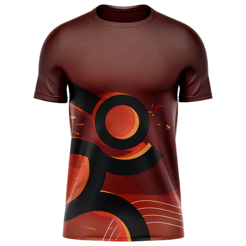 Maglietta Da Corsa Uomo Donna 3D Stampata Estate Casual Fitness All Aperto Girocollo T Shirt Sportiva