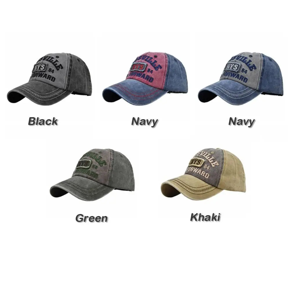 Cappelli Da Baseball Regolabili Con Ricamo Di Lettere Hip Hop In Denim Estivi Da Sport All Aperto Unisex