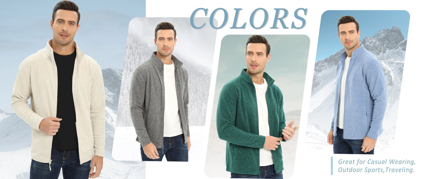 Tacvasen Giacche In Pile Leggere Con Zip Intera Da Uomo Casual Primaverile Con Tasche E Colletto Alla Coreana