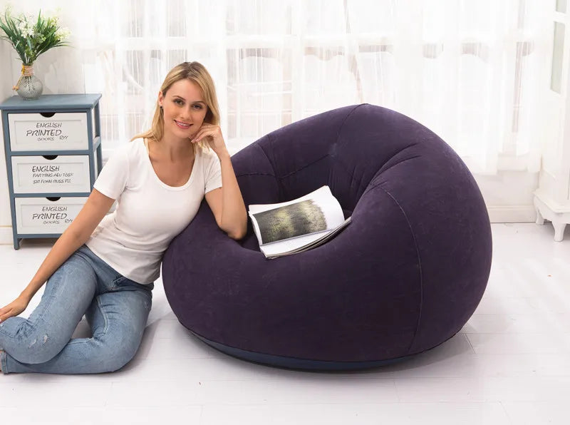 Grandi Divani Gonfiabili In PVC Azulblanco Per Soggiorno Campeggio Lettino Sedie Pouf Tatami
