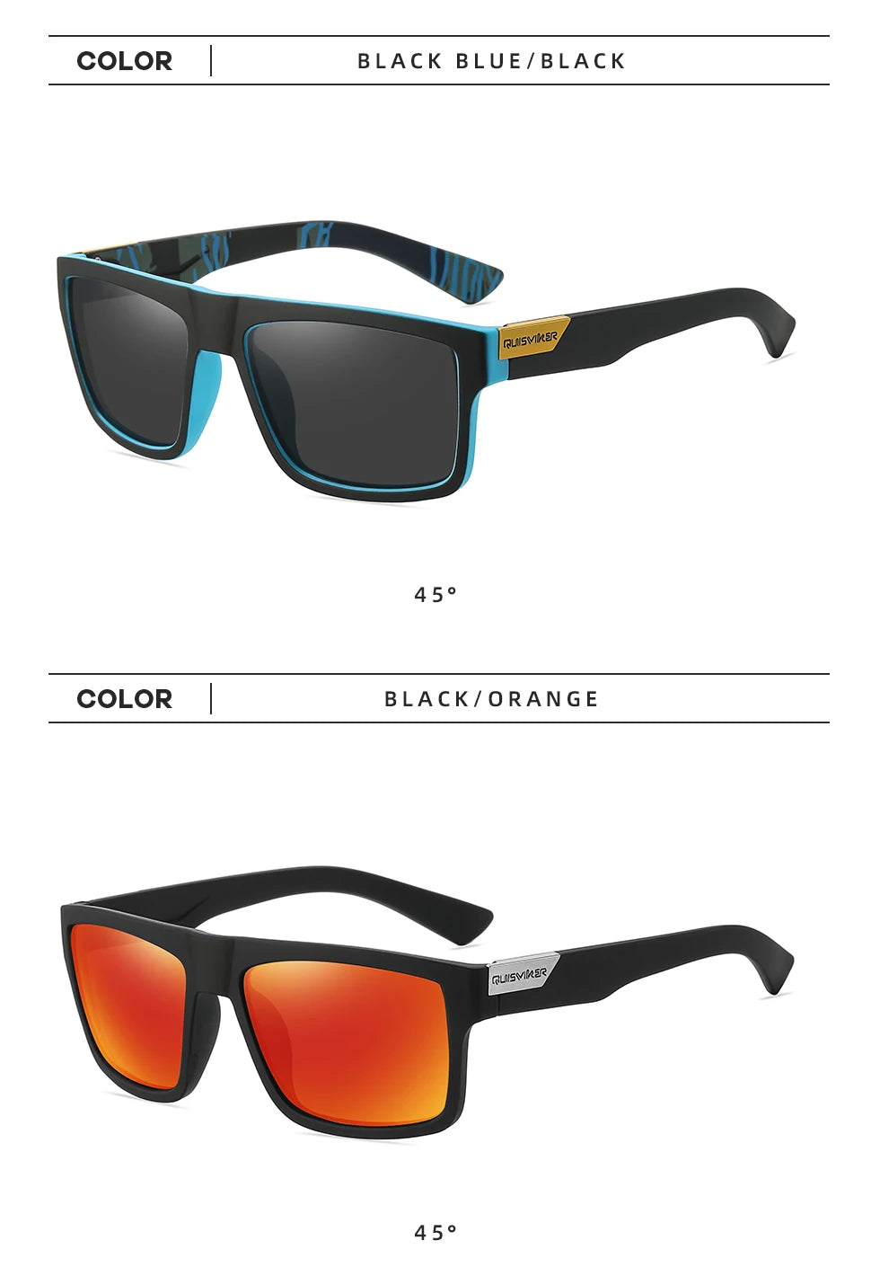 ELAX Occhiali Da Sole Polarizzati UV400 Uomo Donna Sportivi Da Pesca Outdoor Baseball Softball