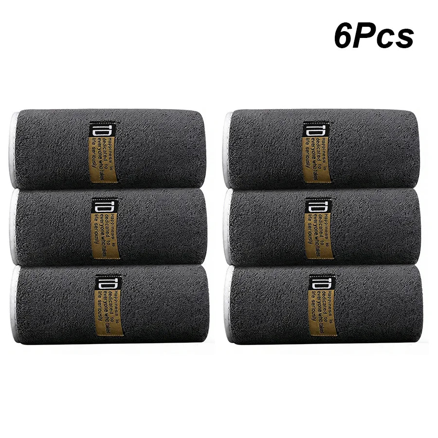 Set Di Asciugamani In Microfibra Addensata Sei Pezzi 40x80 Cm Assorbenti Ad Asciugatura Rapida Per Fitness E Viaggi