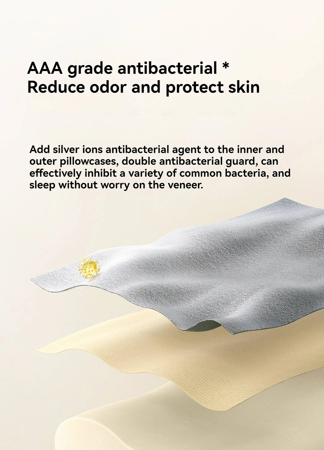 Cuscino Per Il Collo In Memory Foam Pro Traspirante Antibatterico Sostegno Cervicale Senza Cuciture Altezza 9 11 Cm
