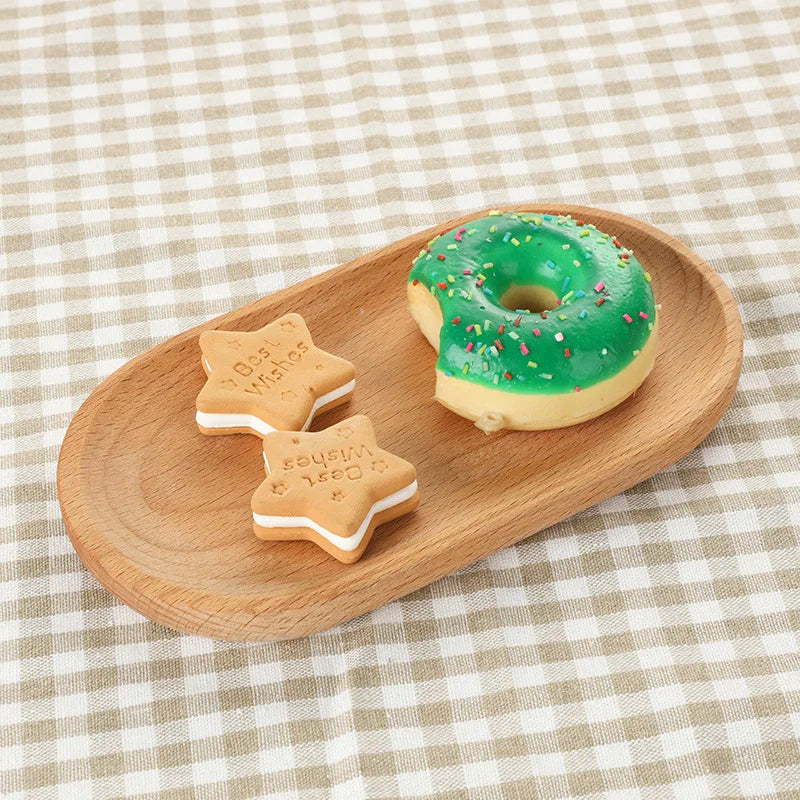 Vassoio In Legno Di Noce Ins Wind Rettangolare Piatto Da Pranzo Piccolo Per Tè Caffè Torta Pane Giapponese Massello