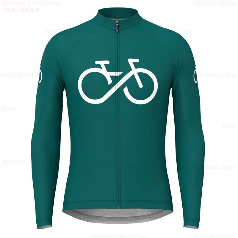 Maglia Da Ciclismo A Maniche Lunghe Uomo Traspirante MTB Mountain Bike 2025 Primavera Autunno Triathlon