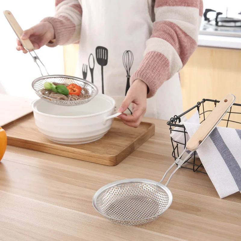 Cucchiaio Per Schiumarola A Maglia Fine In Acciaio Inox Per Colino Spaghetti E Tagliatelle