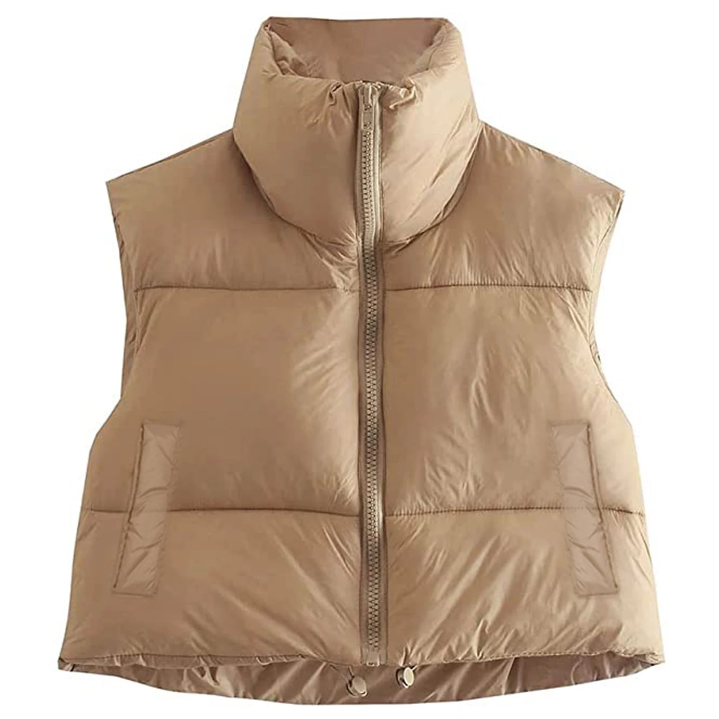 Gilet Da Donna Senza Maniche Autunno Inverno Cappotto Corto Caldo Con Colletto A V Giacca Capispalla Di Moda