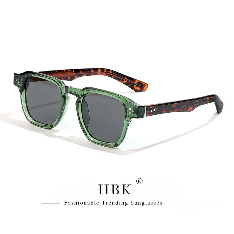 HBK Occhiali Da Sole Uomo Vintage Square Gradient UV400 Sport Outdoor Festa Vacanze Viaggi Guida