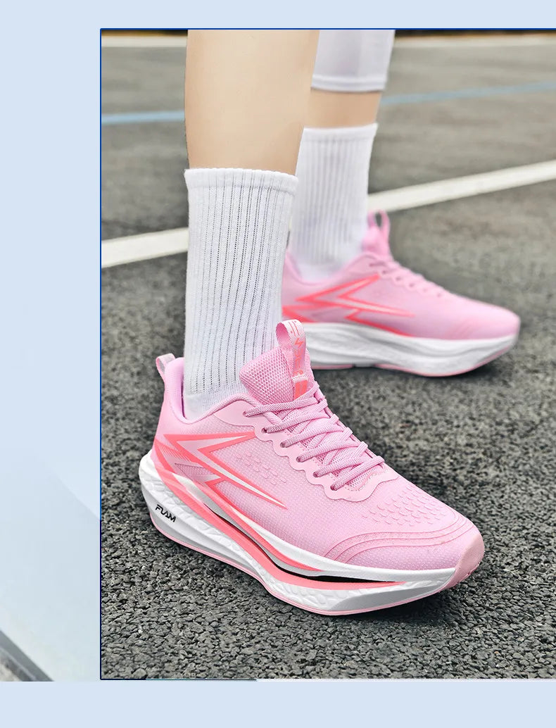 Scarpe Da Corsa Maratona Traspiranti Leggere Con Piastra Carbonio Antiscivolo Sneakers Atletiche Uomo Donna