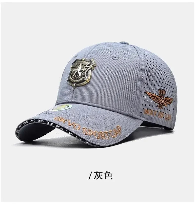 Cappello Da Uomo Estate Outdoor Con Grande Circonferenza Berretto Da Baseball Con Stella A Cinque Punte Alta Qualità