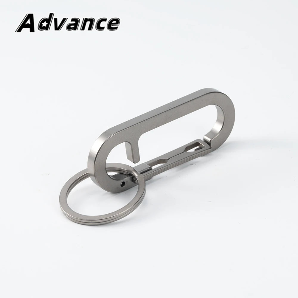 Portachiavi In Lega Di Titanio Multifunzionale EDC Set Accessori Con Fibbia Strumento Esterno