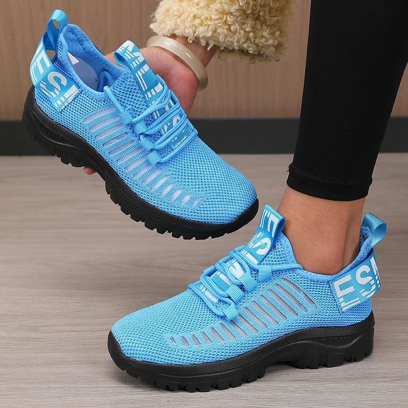 Scarpe Da Corsa In Mesh Traspiranti 2025 Per Donne Leggere Con Suola Imbottita Per Allenamento All Aperto E Palestra