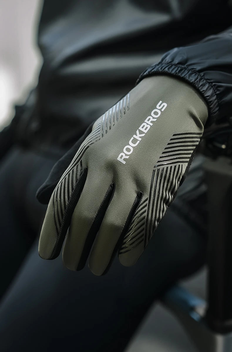 Guanti da Ciclismo RockBros Estivi Traspiranti Antiscivolo Touchscreen per MTB Bici da Strada Corsa Fitness Palestra