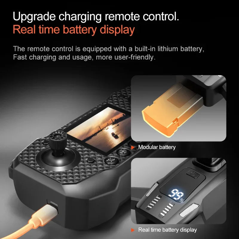 Drone M6 Originale Fotocamera Professionale 4K 8K WiFi 5G FPV Video 4K UAV Schermo Telecomando RC Quadricottero Regalo