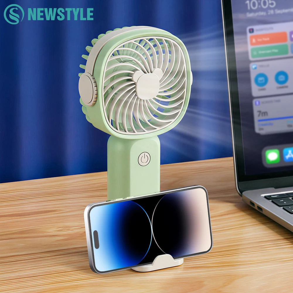 Mini Ventilatore USB Portatile Multifunzionale Con Supporto Da Tavolo Per Studenti E Esterni Batteria Ricaricabile