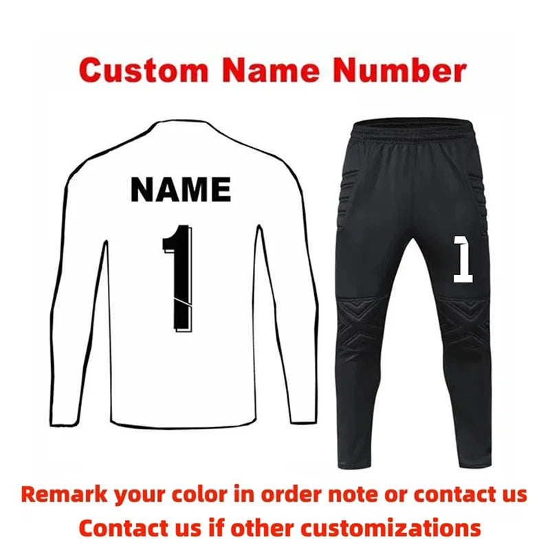 Maglie Da Portiere Da Calcio Per Bambini Adulti Personalizzate Tuta Portiere A Maniche Lunghe Uniforme Da Calcio