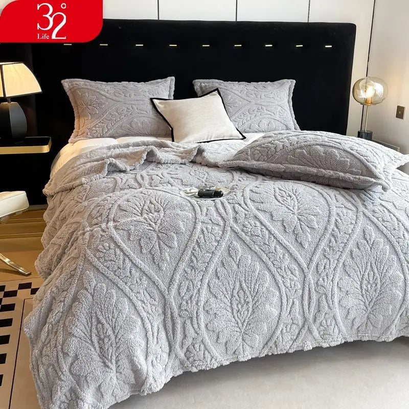 Coperta Stampata Floreale 3D In Stile Europeo Pile Di Corallo Spesso Per Inverno Calda Trapunta Facile Da Mantenere