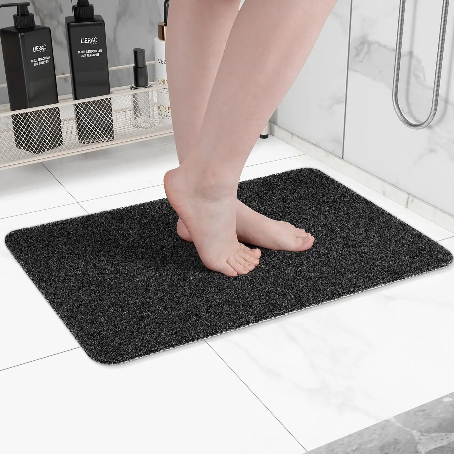 Tappetino Da Doccia Antiscivolo 50x80 Cm Drenabile Lavabile Facile Da Pulire Confortevole Per Bagno Per Famiglie