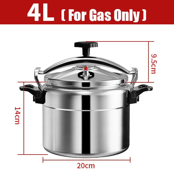 Pentola A Pressione In Alluminio Da 4 A 5 Litri Con Coperchio Easy Lock Antideflagrante Sicura A Gas