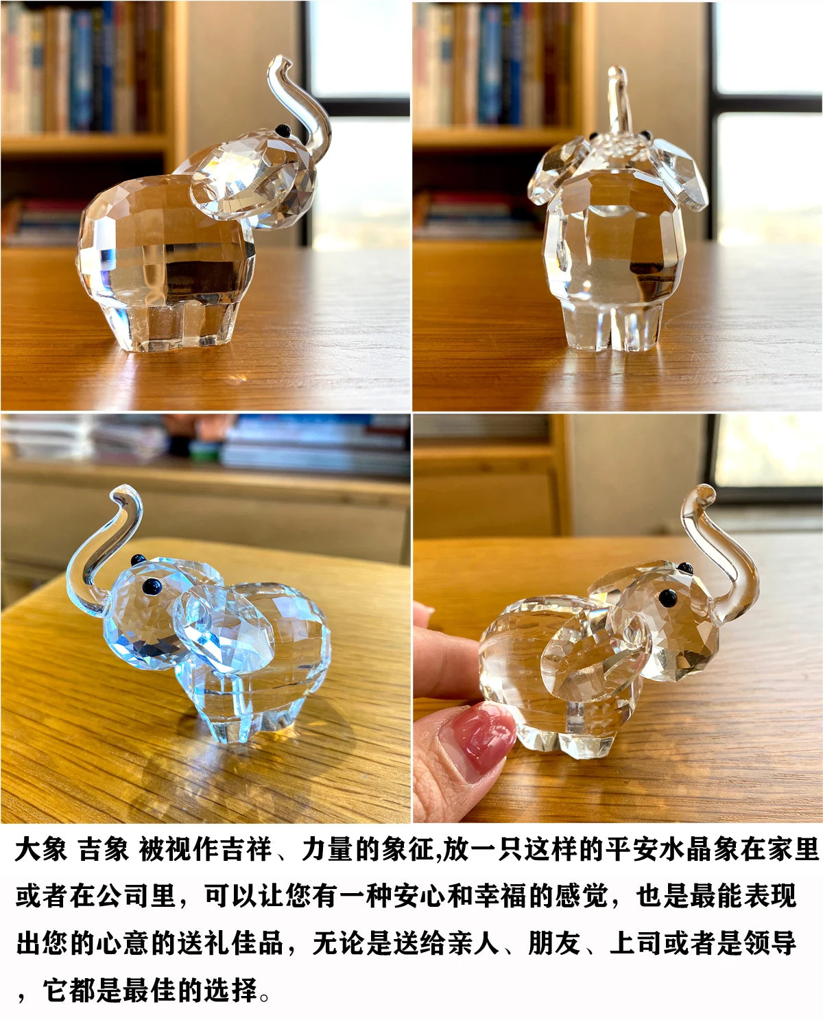 30 Cristallo Trasparente Figurine Animali Carini Scultura in Vetro Decorazioni Ornamento Tavolo Regalo Natale Bambini