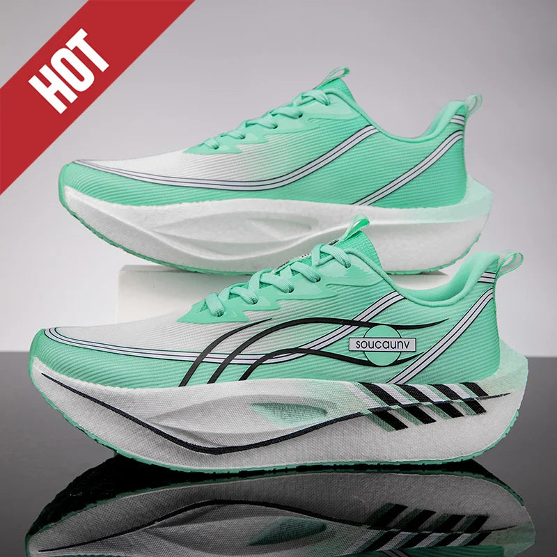 Scarpe Da Corsa Carbon Board Marathon Uomo Donna Traspiranti Leggere Antiscivolo Scarpe Da Ginnastica Atletiche