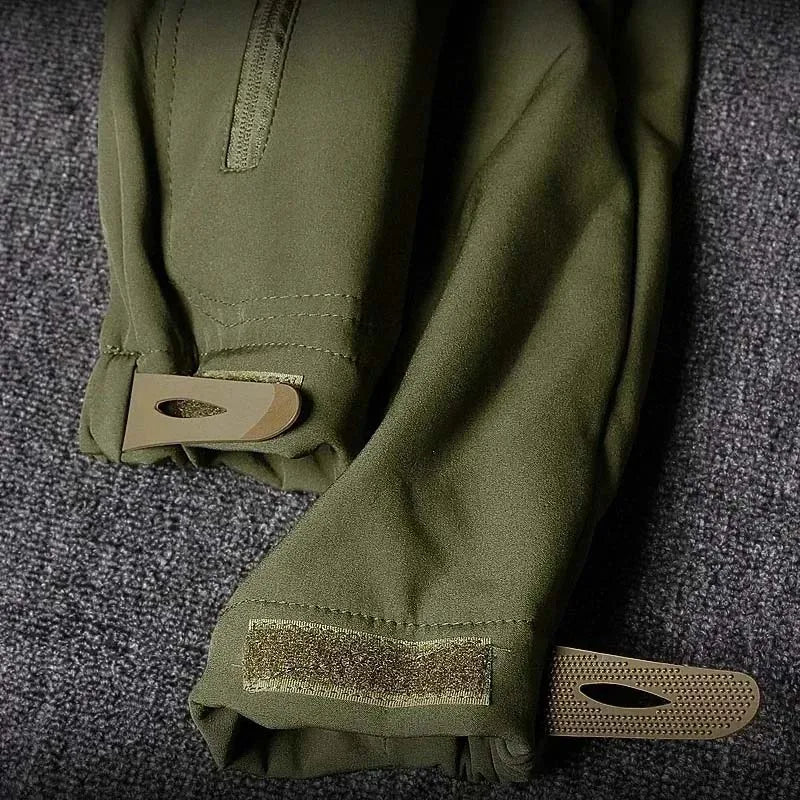 Tuta Soft Shell Uniforme Militare Con Cappuccio Pantaloni Cargo Traspiranti Set Da Caccia Multitasche