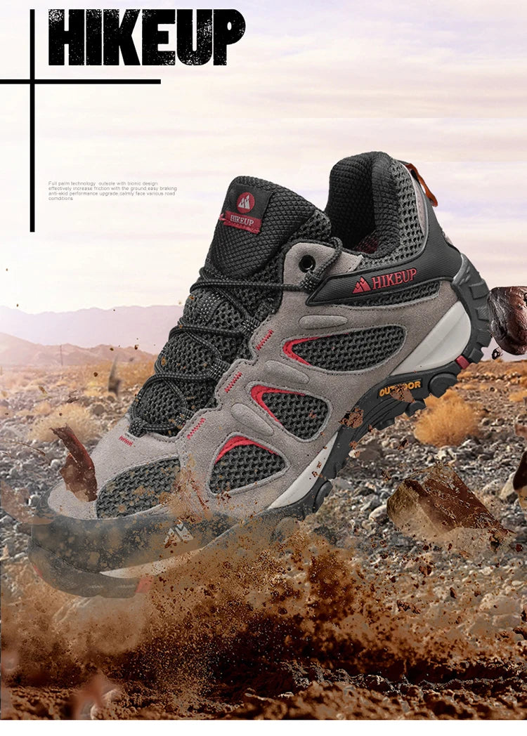 HikeUp Scarpe Da Uomo Traspiranti Antispruzzo Per Trekking All Aperto Alpinismo Sportivo Sneaker