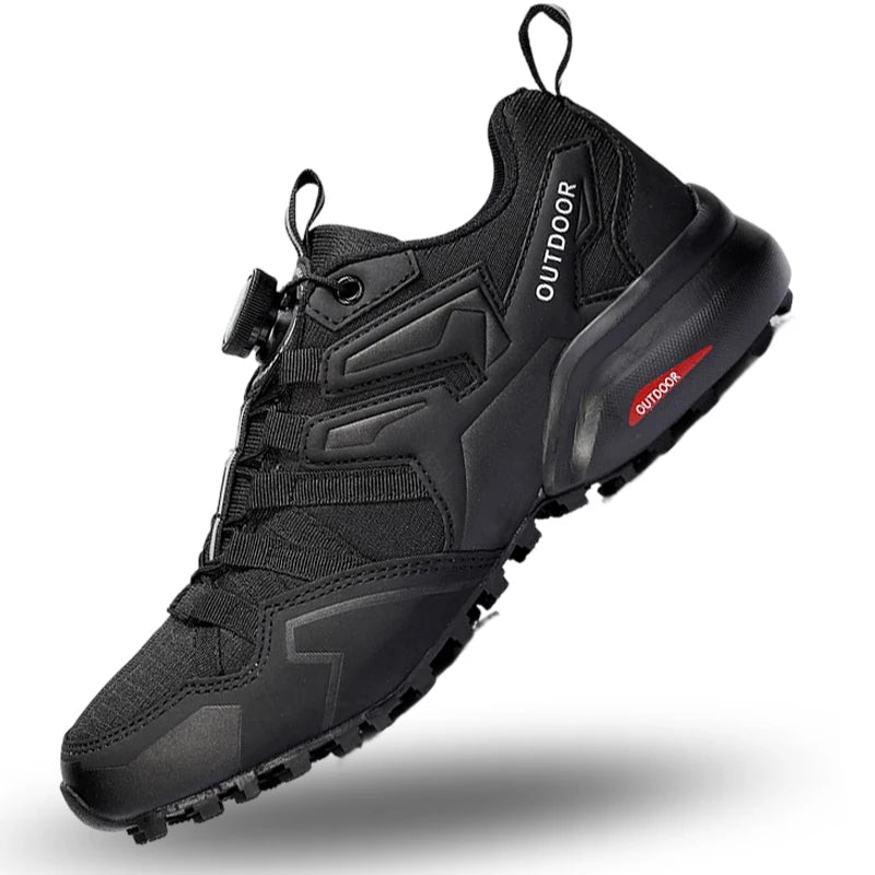 Scarpe Da Ciclismo Traspiranti Per MTB Uomo Modello X111 Con Sistema SPD Suola In Gomma E Rivestimento In Pelle