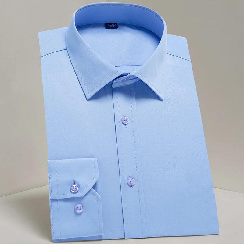 Camicie Da Uomo Eleganti Payel Semi Formale A Maniche Lunghe Con Abbottonatura E Cuciture A Contrasto