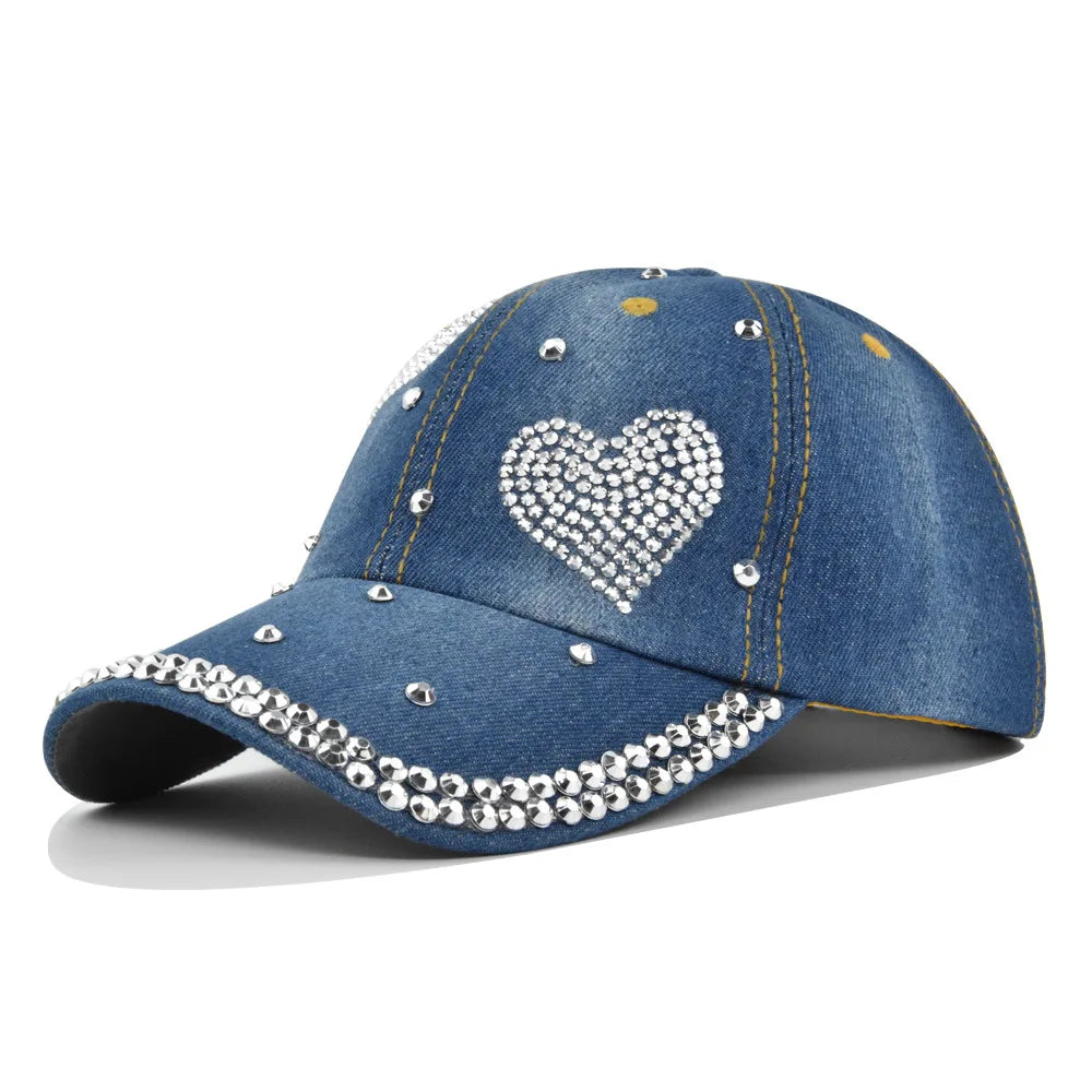 Cappellino Da Baseball Con Diamanti Y2K Motivo Stelle Regolabile Chiusura Posteriore Unisex Design Casual Moda Quotidiana