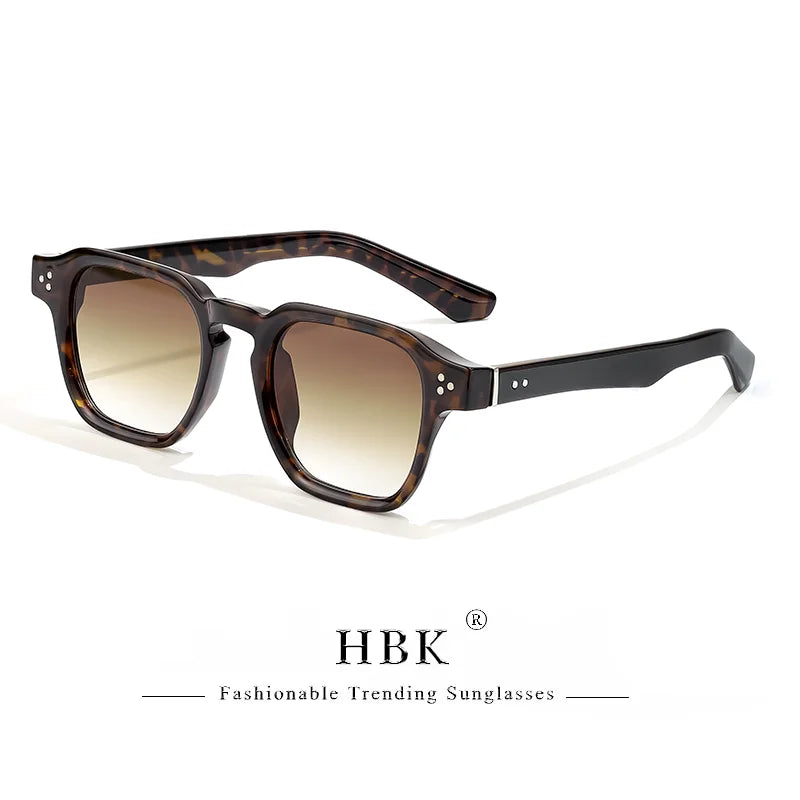 HBK Occhiali Da Sole Uomo Vintage Square Gradient UV400 Sport Outdoor Festa Vacanze Viaggi Guida