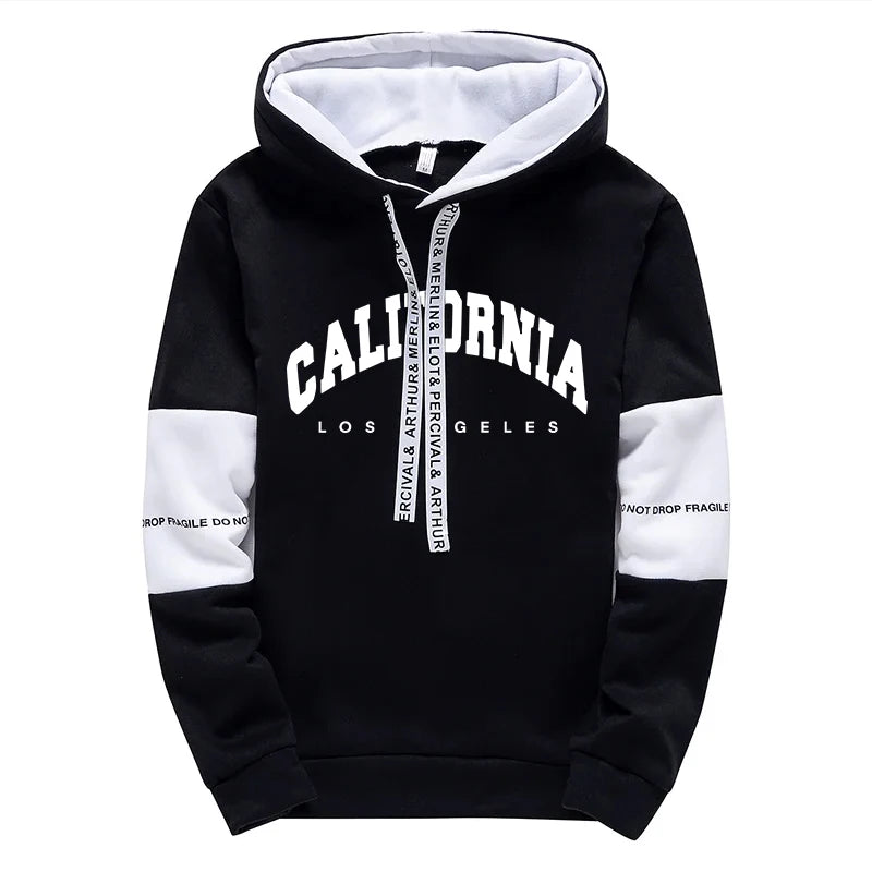 Tuta Sportiva Uomo Con Felpa E Pantaloni Con Cappuccio Stampa Di Qualità Primavera Casual Abbigliamento All Aperto