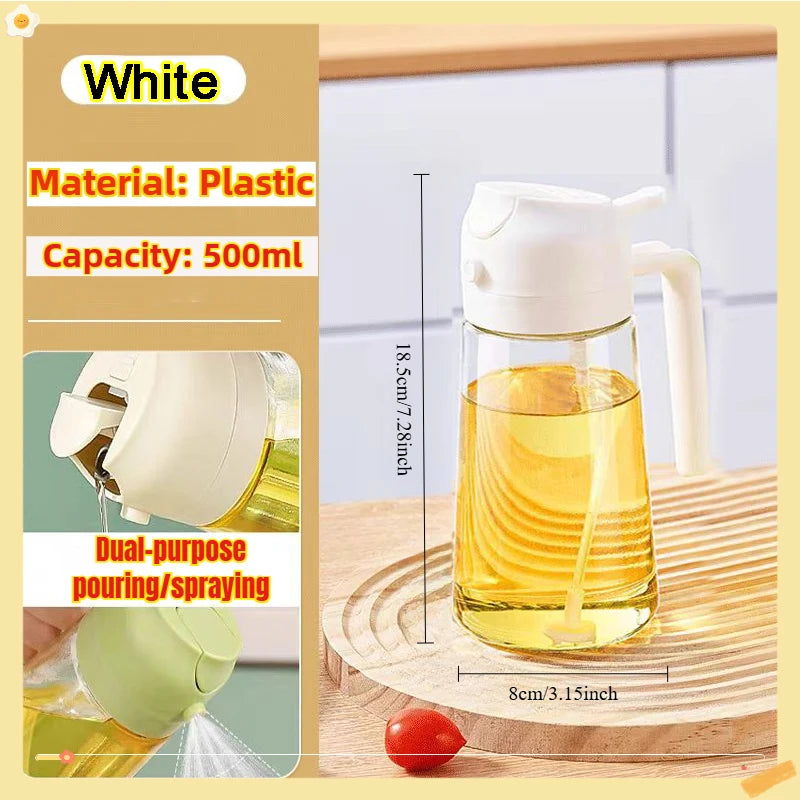 Bottiglia Spray Olio Da Cucina Riutilizzabile Ecologica In PET 200 Ml 300 Ml 500 Ml Spruzzatore Olio Di Oliva