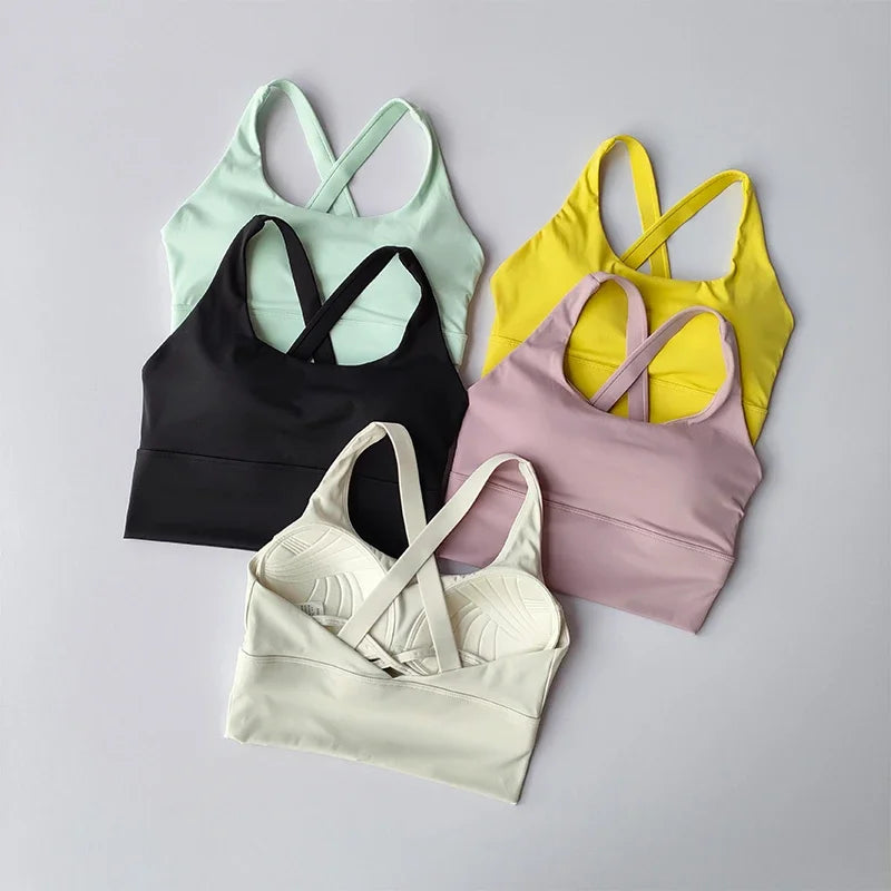 Reggiseno Sportivo Tutto In Uno Alta Intensità Antiurto Per Corsa Yoga Fitness Estivo WX238