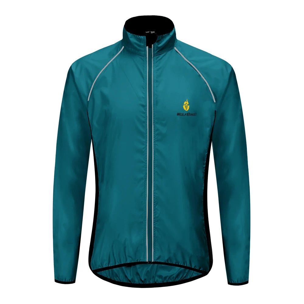 Giacca Da Ciclismo Uomo WOSAWE Antivento Impermeabile Riflettente Manica Lunga Gilet Senza Maniche Maglia Da Bici