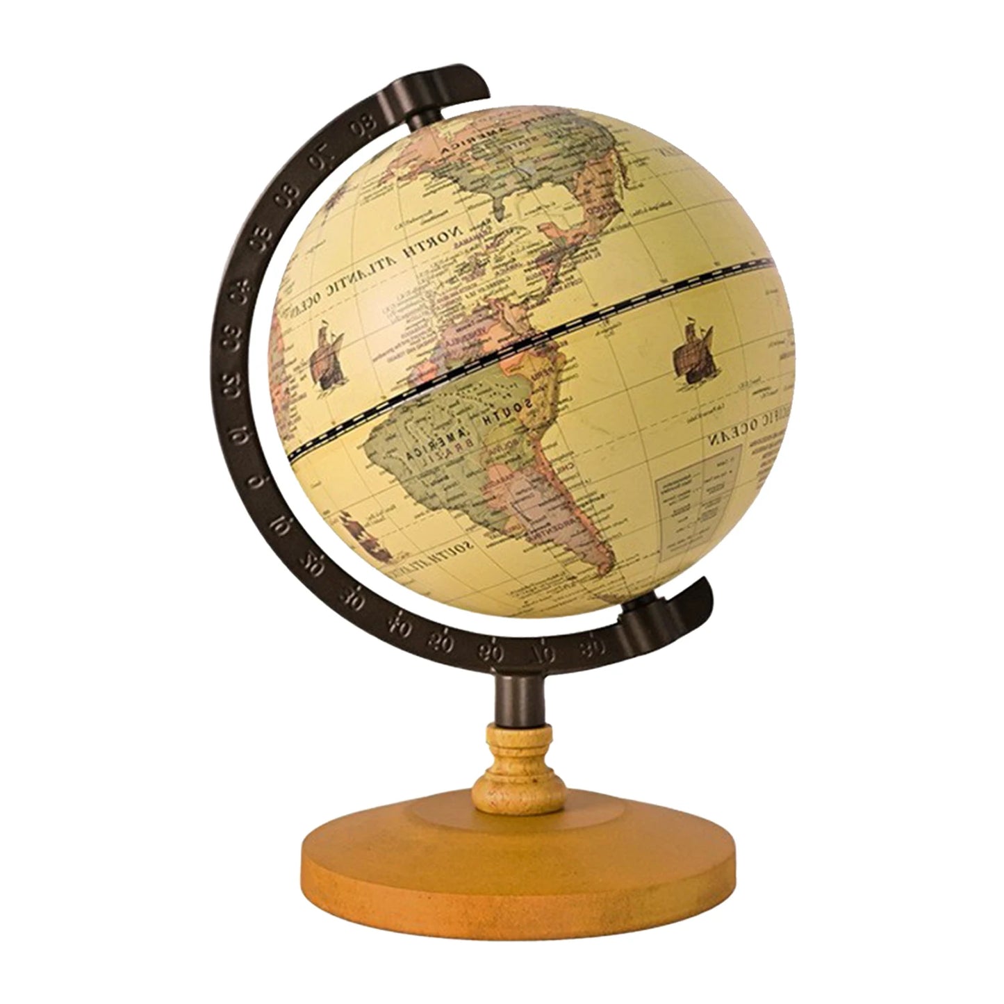 Mondo Inglese Rotante A 360 Gradi Globo Geografia Sussidi Didattici Per Scrivania Decorazione Casa
