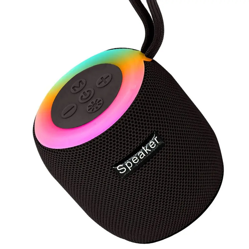 Altoparlante Bluetooth Portatile Con Luce RGB Mini Subwoofer Suono Stereo Senza Fili Per Campeggio Auto Casa