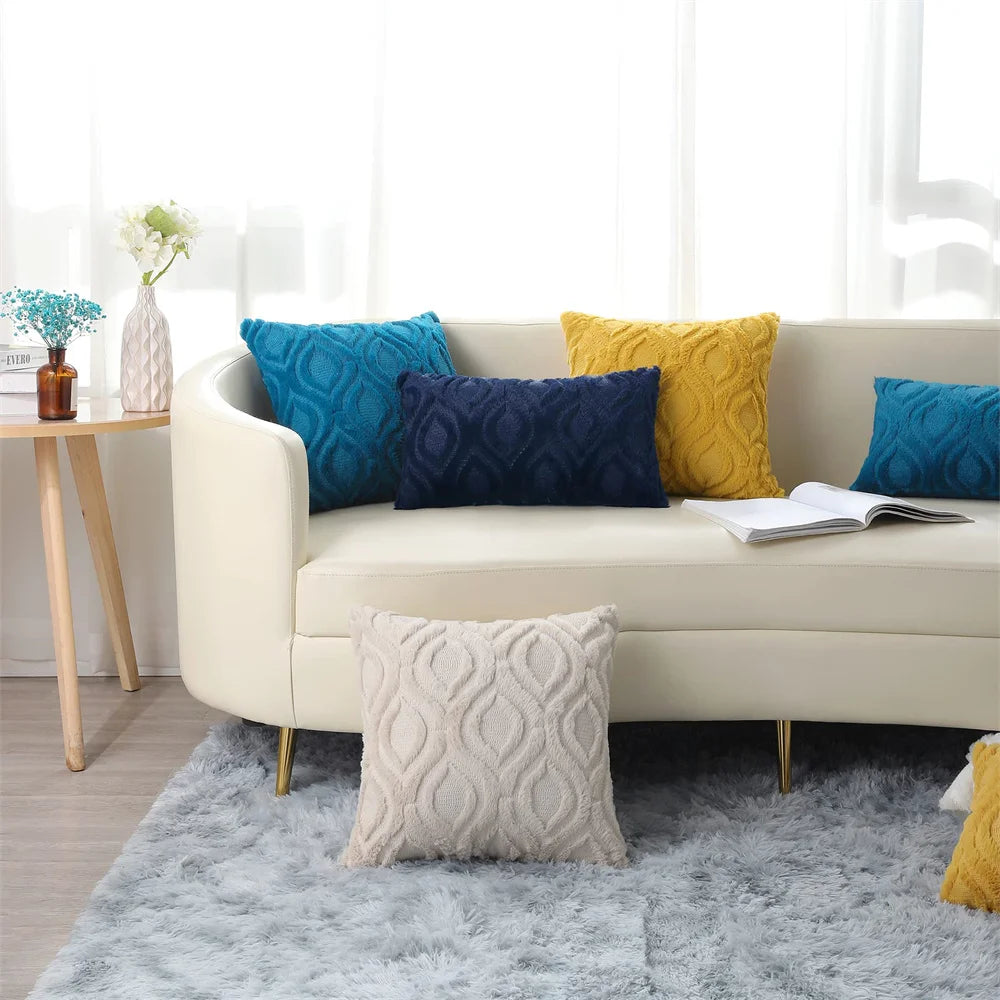 Fodera Per Cuscino Kitinjoy 45x45 In Cotone Peluche Per Divano Letto Soggiorno Casa
