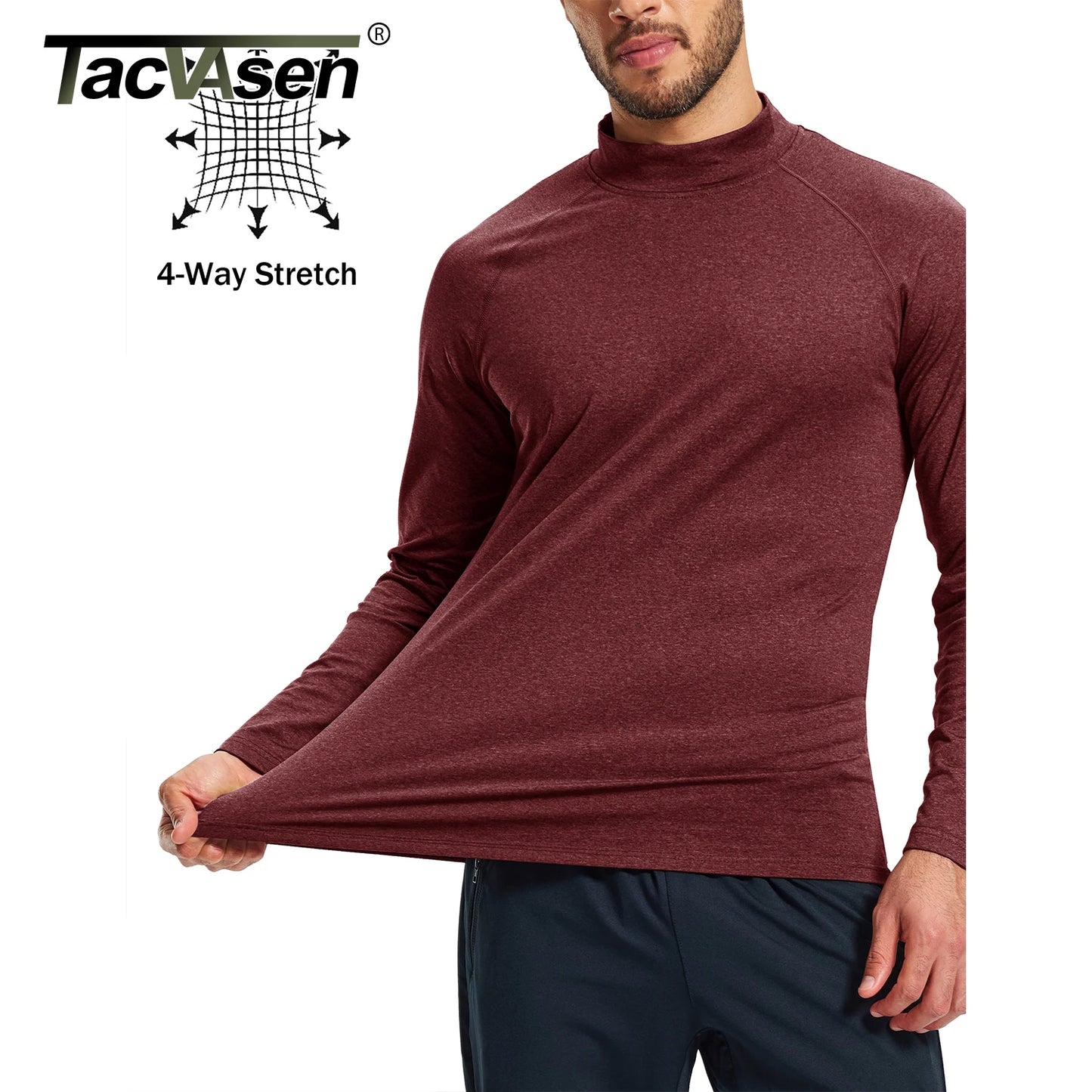 Camicie Termiche Da Uomo Manica Lunga In Micropile Foderata In Pile Livello Base Caldo Per Allenamento Invernale