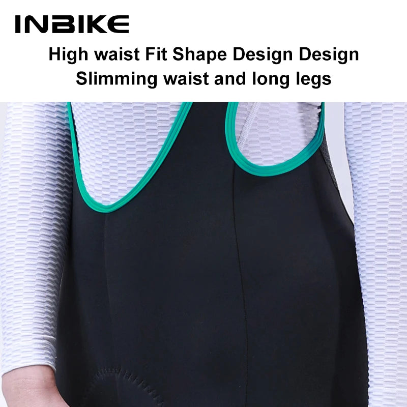 Pantaloni Con Bretelle Da Ciclismo Per Donna In Pile Invernali Con Imbottitura 3D Professionali Per Bici Da Strada
