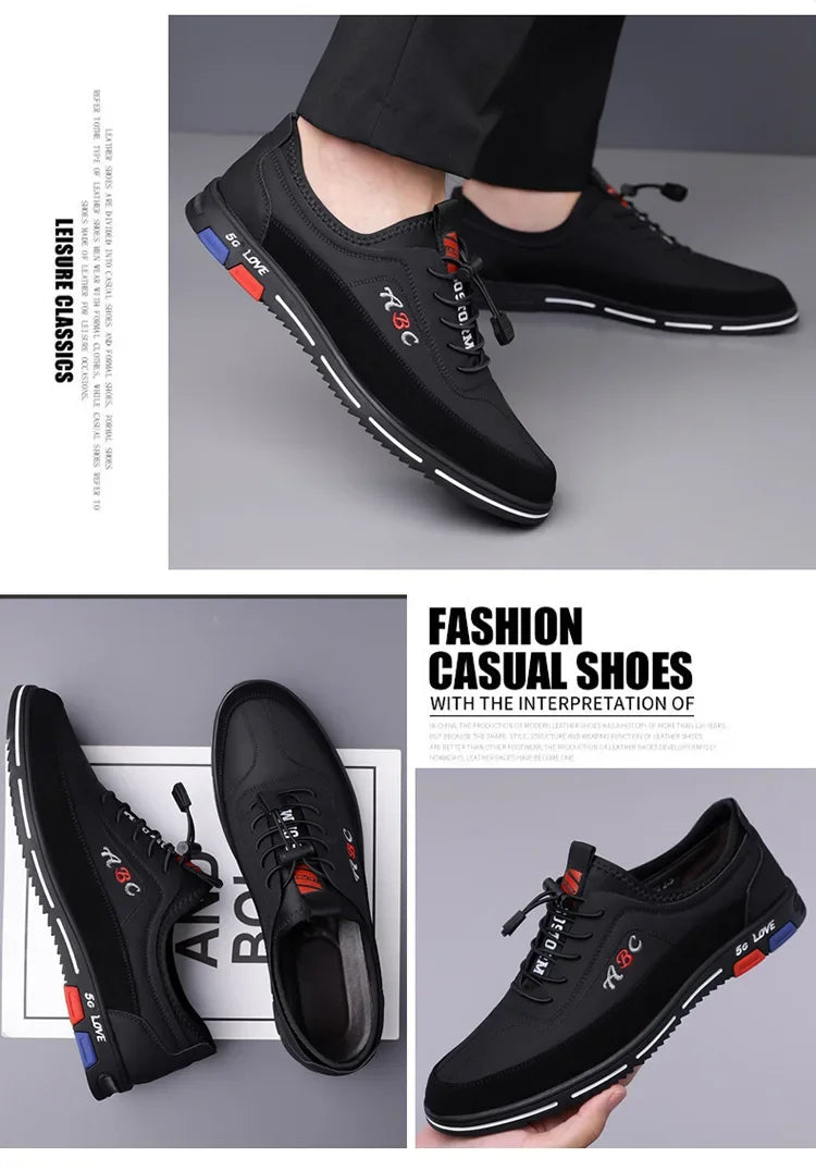 Scarpe Da Uomo Extra Large In Pelle Con Fondo Morbido Primavera Autunno Nuovo Stile 46 47 48 Suola In Gomma Impermeabile