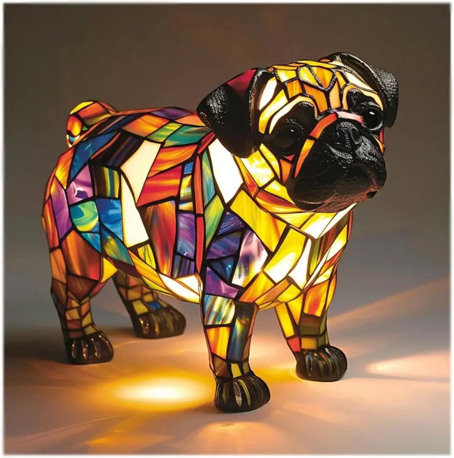 Divertimento Unico Artistico Carino A Forma Di Cane Ornamento Decorativo Luce Notturna Moderna Illuminazione Atmosferica