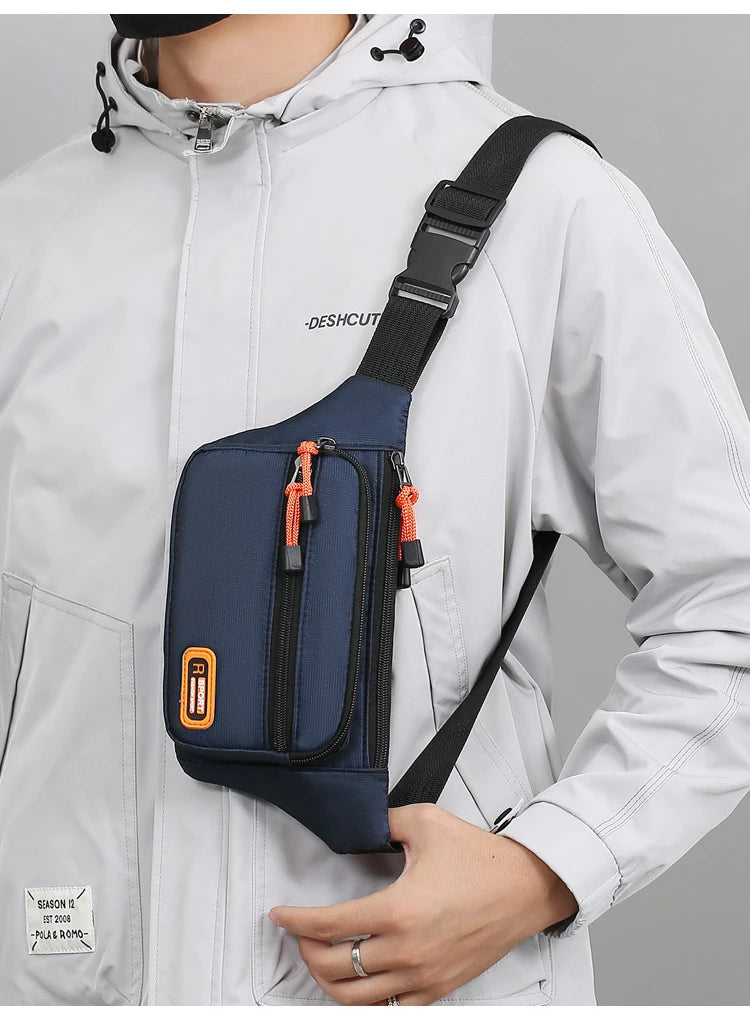 Marsupio da Uomo Impermeabile Unisex Borsa a Tracolla per Corsa e Attività Leggero e Resistente