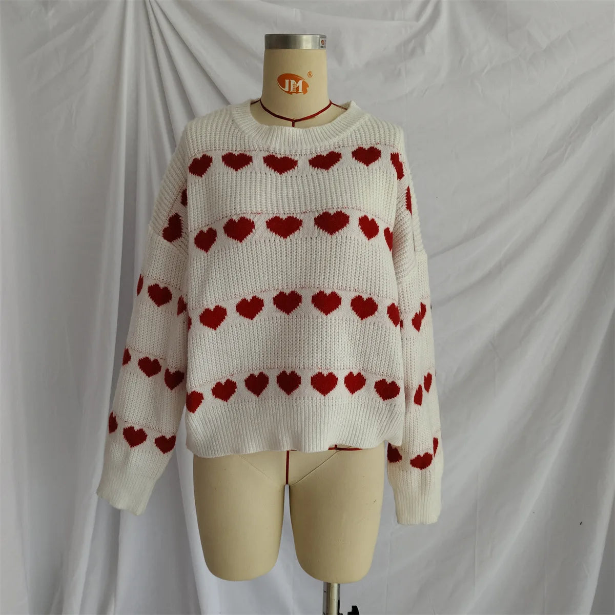 Maglioni Lavorati A Maglia Per Donne In Due Colori Jacquard Collo Rotondo Pullover Trend 2026 Nuovi