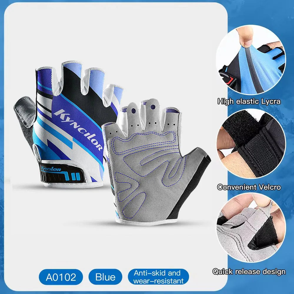 Guanti Da Ciclismo Estivi Mezze Dita Donna Traspiranti Per Assorbimento Urti MTB Accessori Da Ciclismo